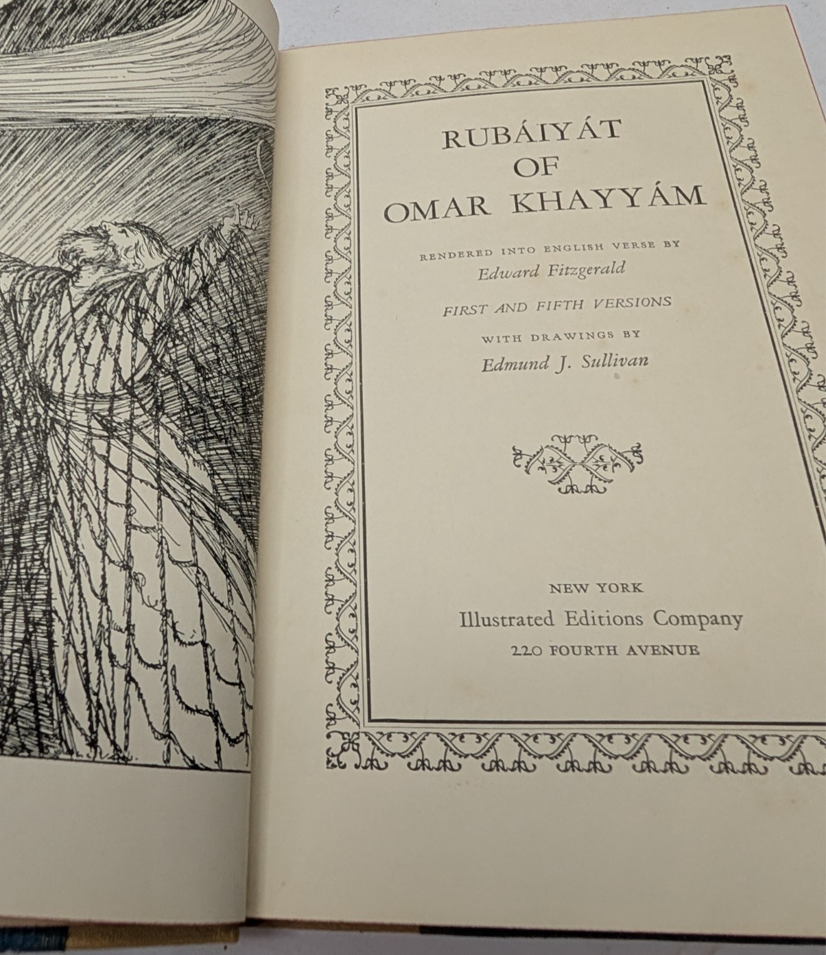 Rubaiyat Of Omar Khayyam by Edward Fitzgerald 1940 HC Poetry Persian Verse