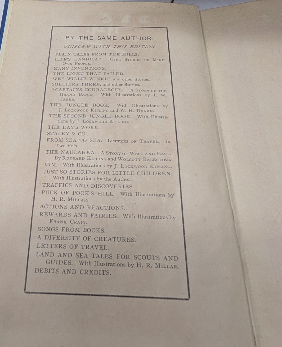 Rudyard Kipling 1904 Collection -10 volumes
