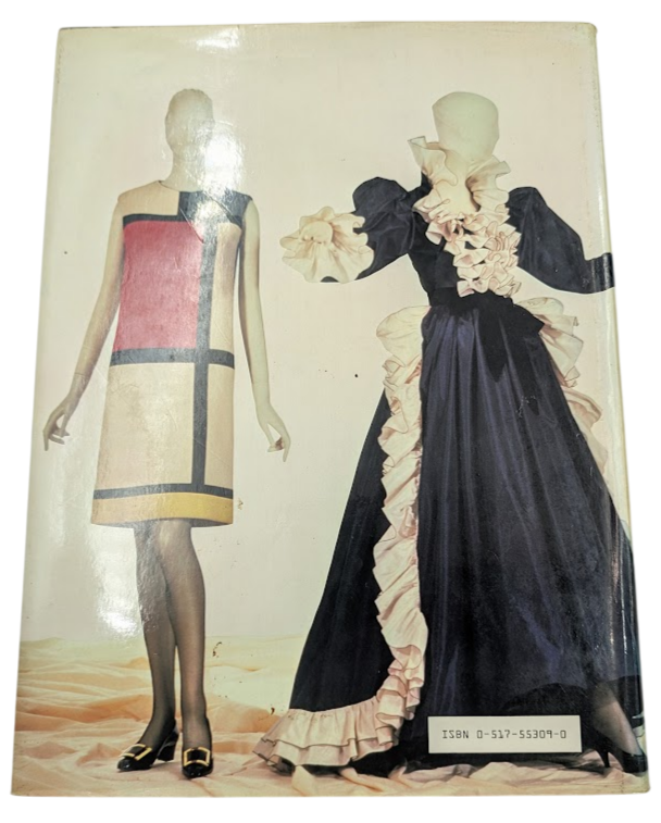 Yves Saint Laurent Fashion Designer Biography Illustrated Art Book HC 1983 Vintage