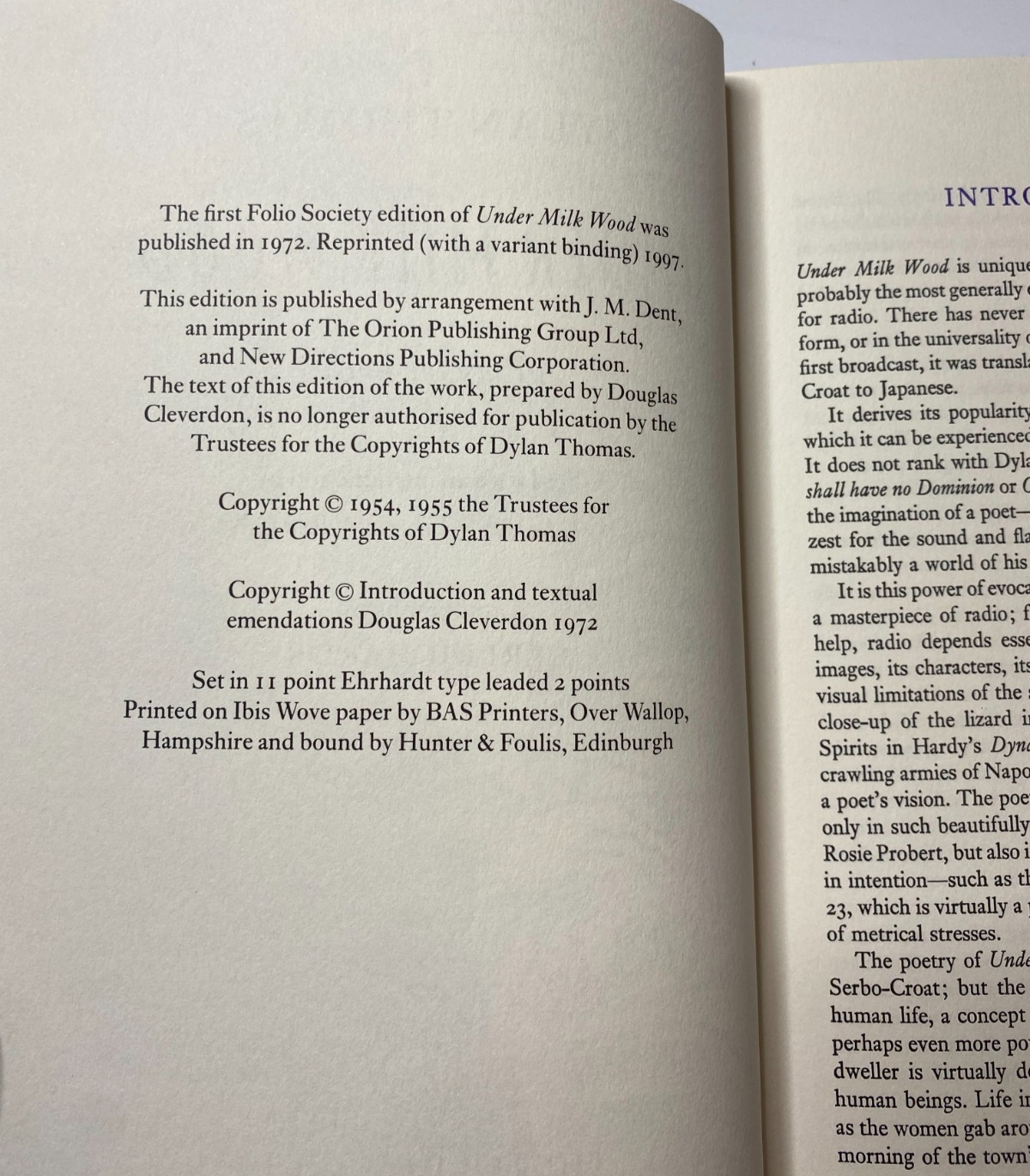 Under Milk Wood Dylan Thomas - Poetry - Folio Society