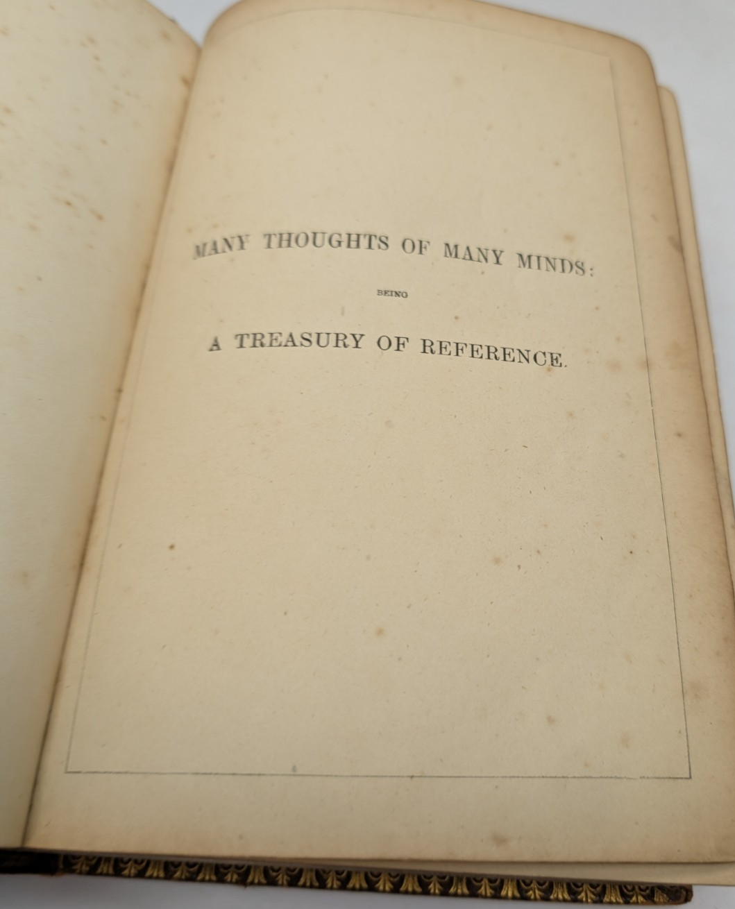 Many Thoughts of Many Minds 1875 edition by Henry Southgate