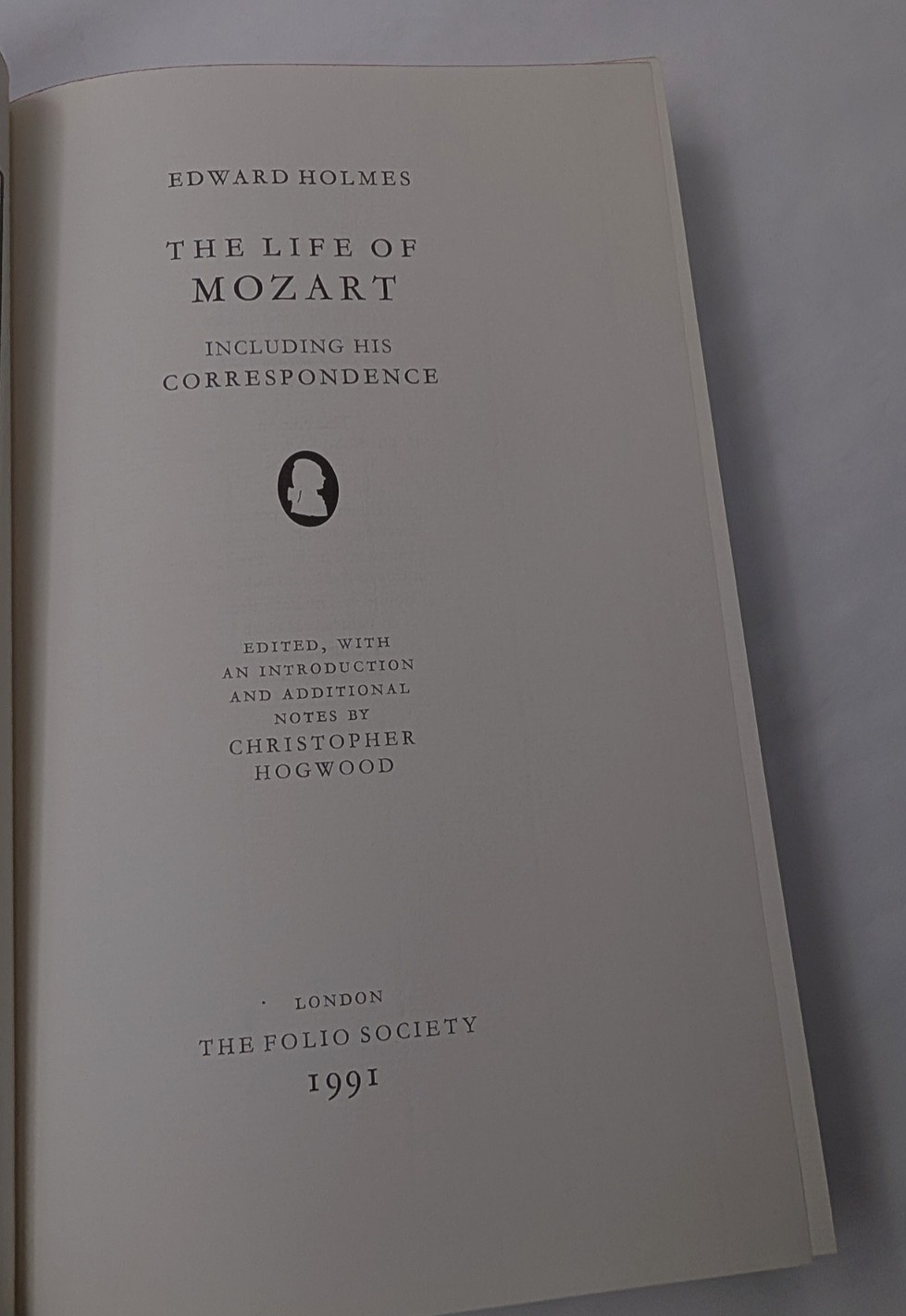 Folio Society Mozart Edward Holmes 1991 Hardcover in Slipcase Illustrated