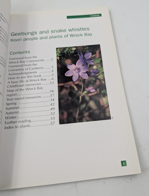 Geebungs and Snake Whistles: Koori People and Plants of Wreck Bay by C Renwick