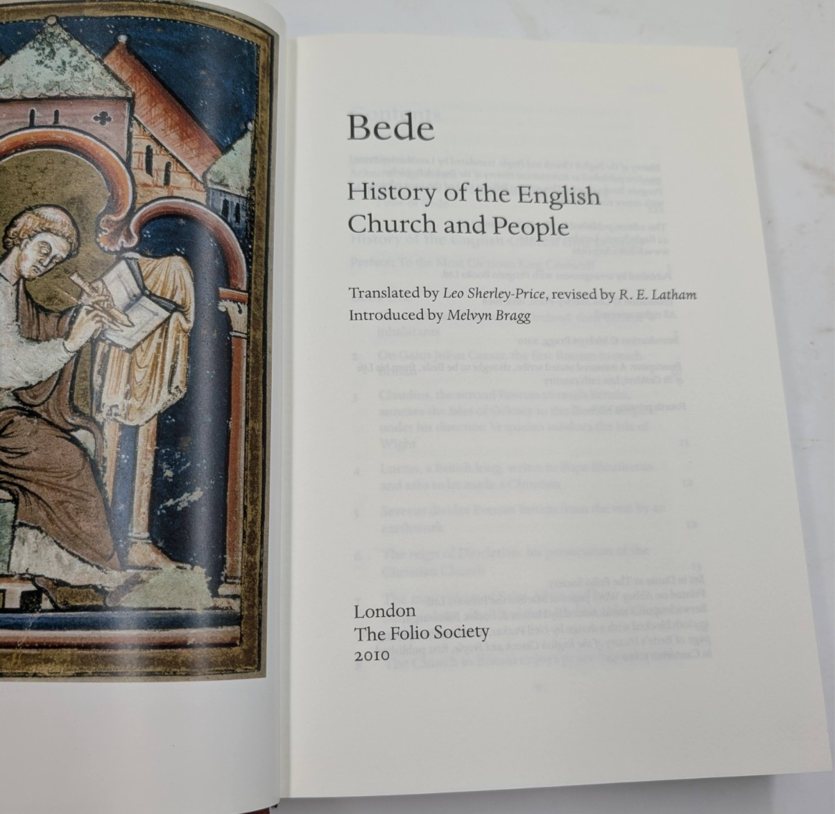 History of the English Church and People Translated into English Folio Society