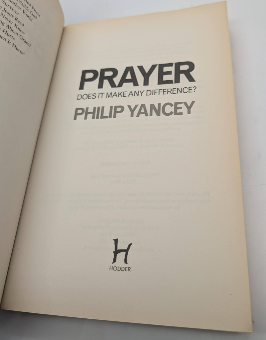 Prayer by Philip Yancey