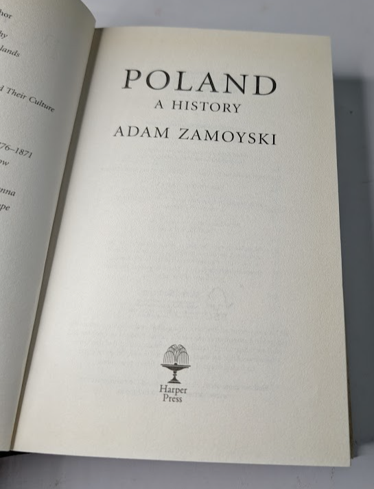 Poland History Adam Zamoyski Illustrated European History Politics Book HC