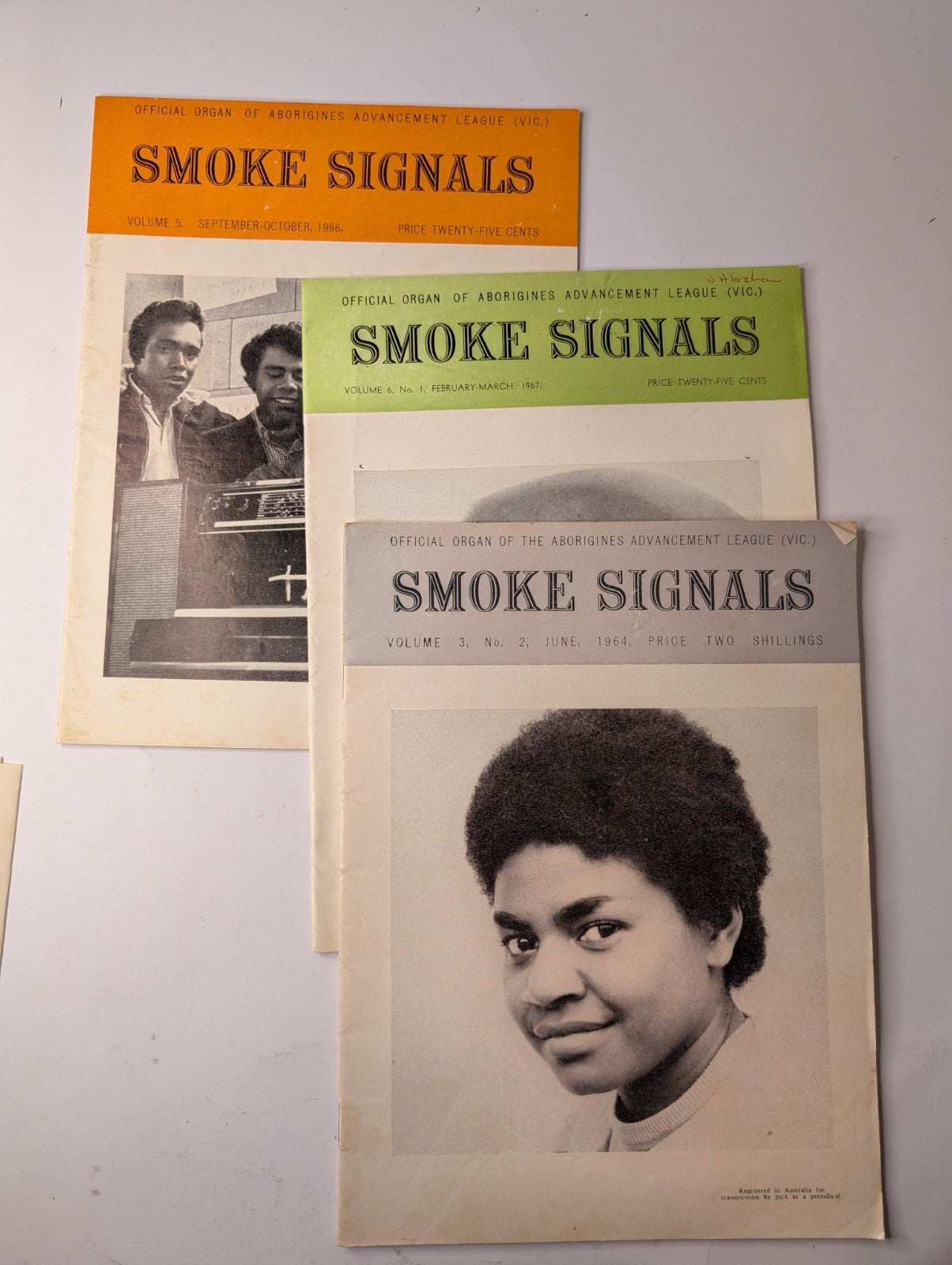 Smoke Signals Aborigines Advancement League 3 x vintage Journals PB 1960s