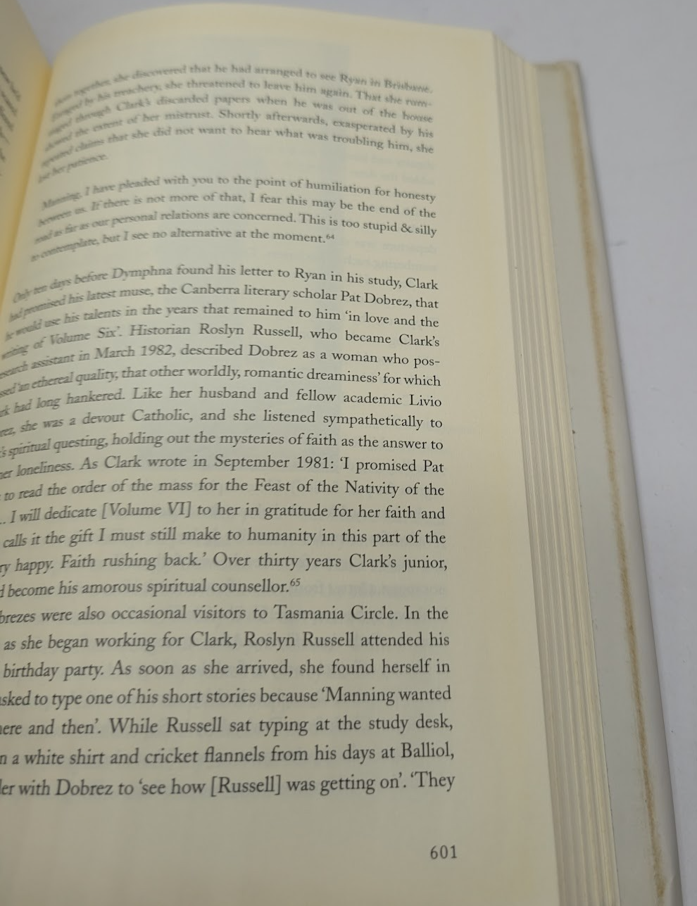 An Eye for Eternity The Life of Aus Historian Manning Clark  by Mark McKenna HC