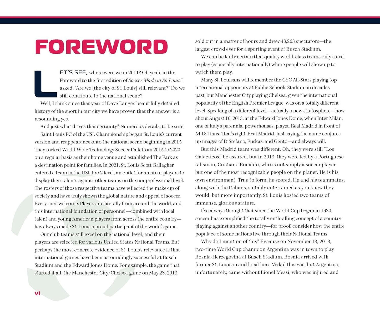 Soccer Made in St. Louis Dave Lange HC 2022 American Soccer History Sports