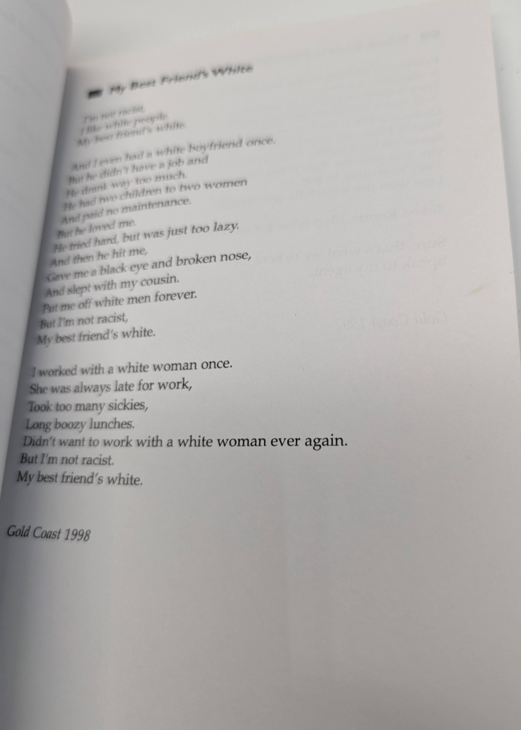 Token Koori by Anita Heiss 1998 Indigenous Australian Culture Anthology