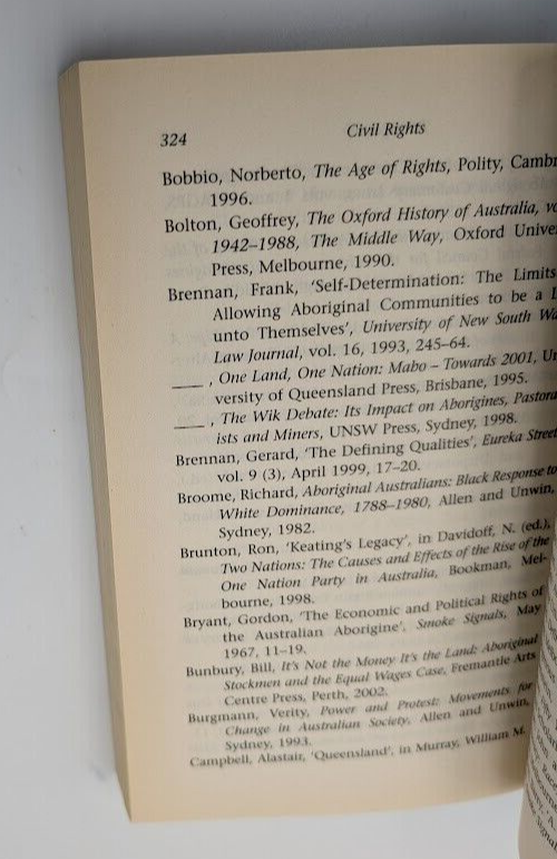 Civil Rights: How Indigenous Australians Won Formal Equality by J Chesterman PB
