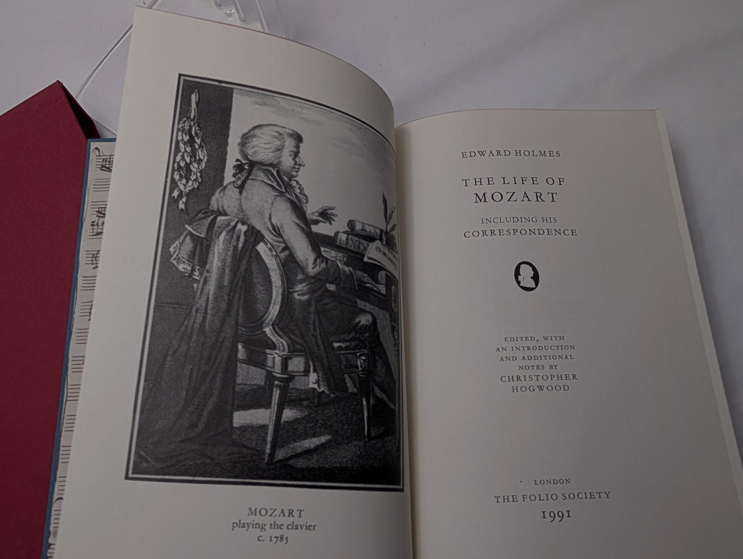 Folio Society Mozart Edward Holmes 1991 Hardcover in Slipcase Illustrated