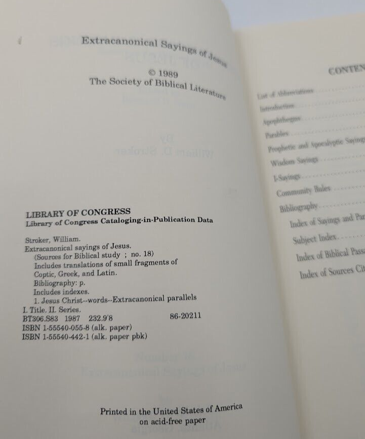 Extra-Canonical Sayings of Jesus New Testament