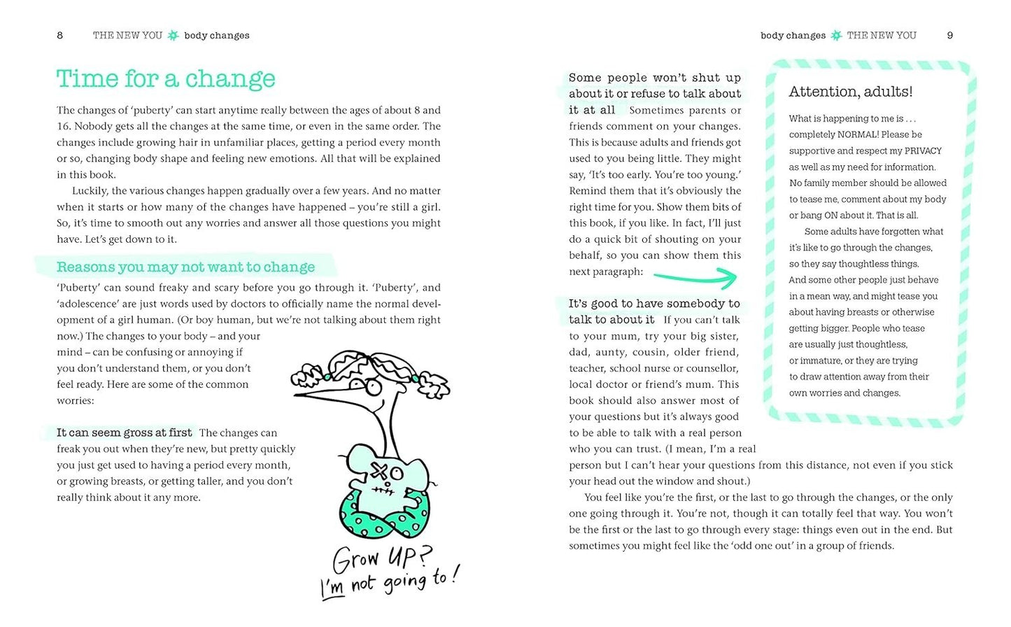 Girl Stuff for Girls Aged 8-12 by Kaz Cooke Tween Guide Puberty Advice