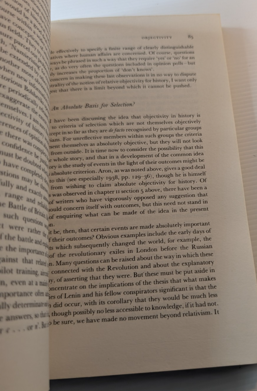 Knowledge and Explanation in History by R. F. Atkinson – actual book photo