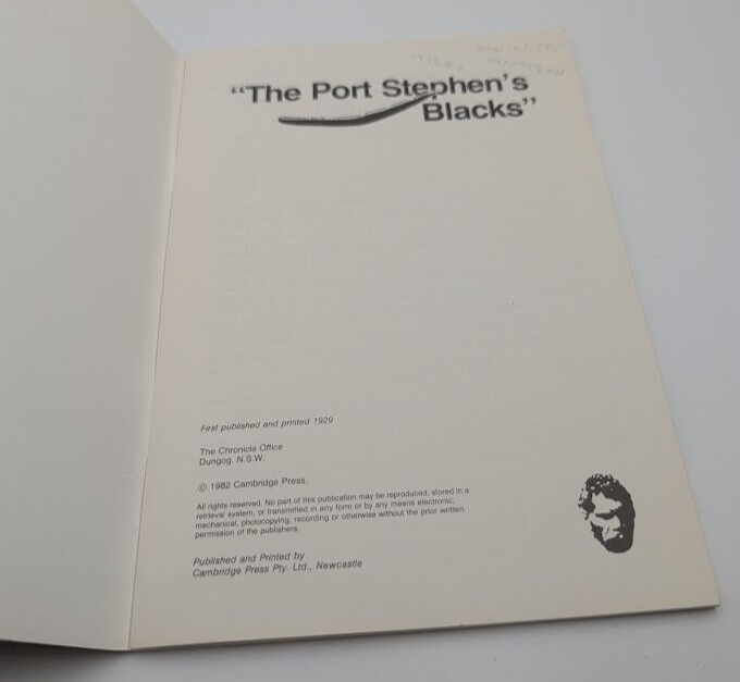 The Port Stephen's Blacks: Recollections of William Scott by William Scott PB