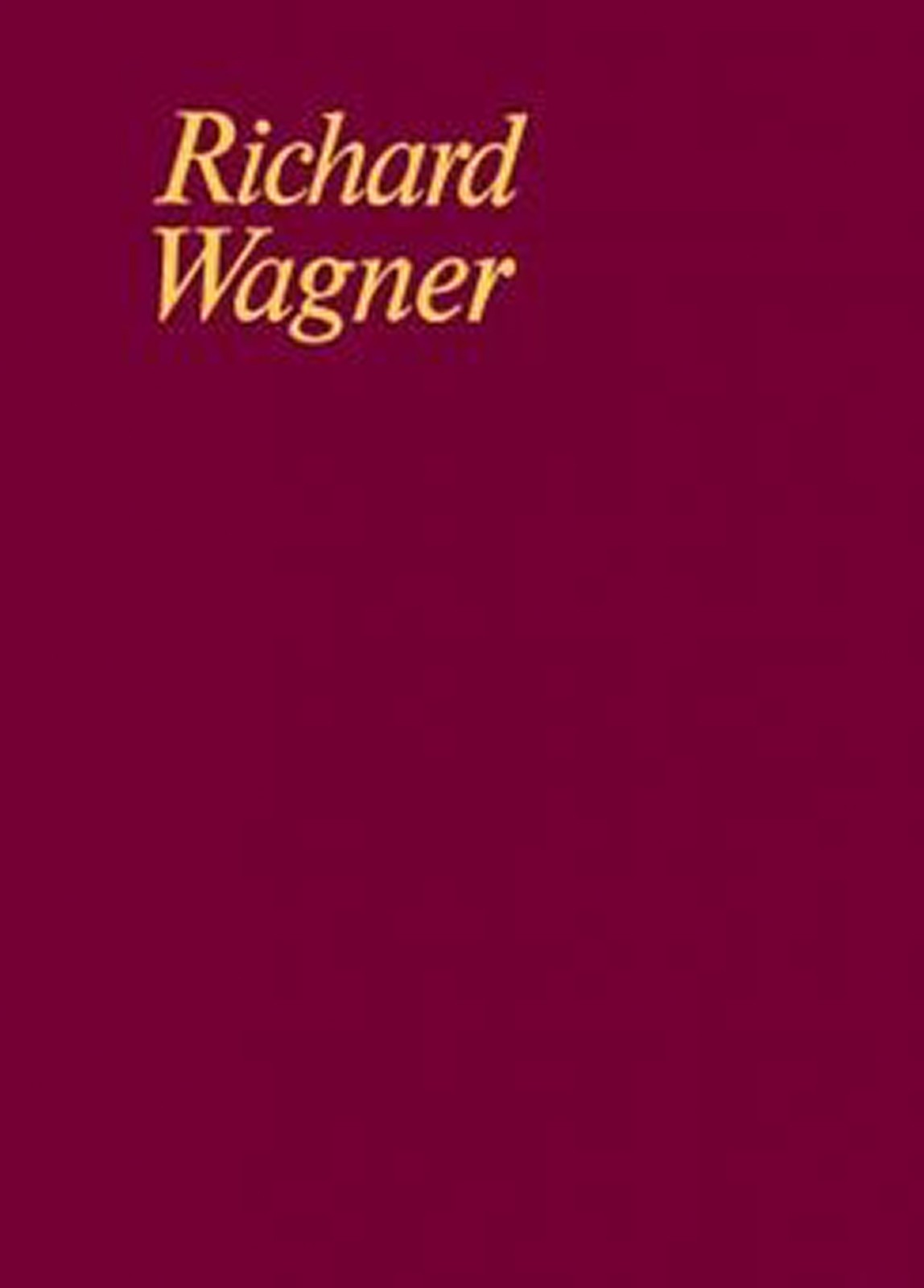 Bearbeitungen WWV 9 Score /critical report complete Schott edn Wagner Klavieraus