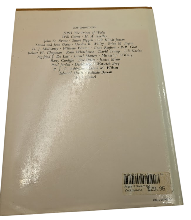 Antiquity and Man Glyn Daniel Cunliffe Renfrew 1981 HC Archaeology Essays