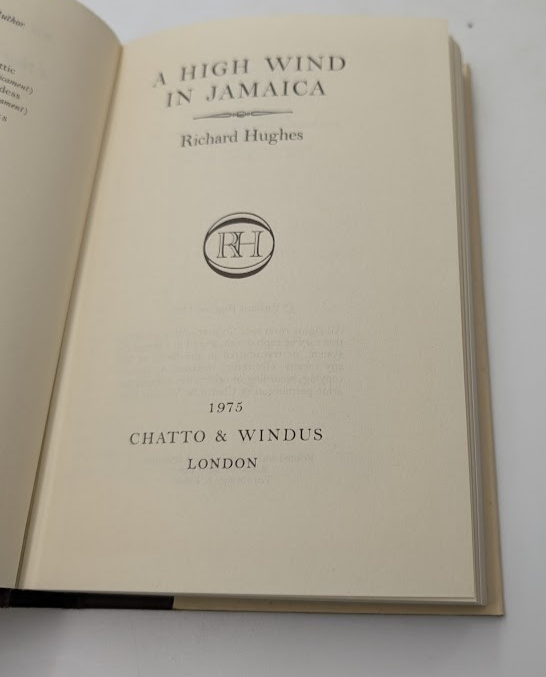 A High Wind in Jamaica   (Hardcover, 1975) Contemporary Lit