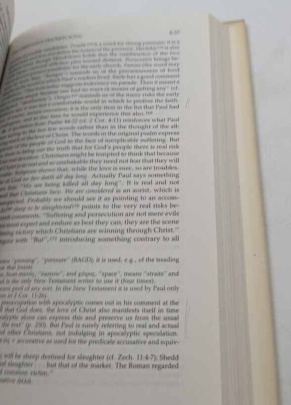 The Epistle To The Romans by Leon Morris Hardcover Christian Bible Concordances