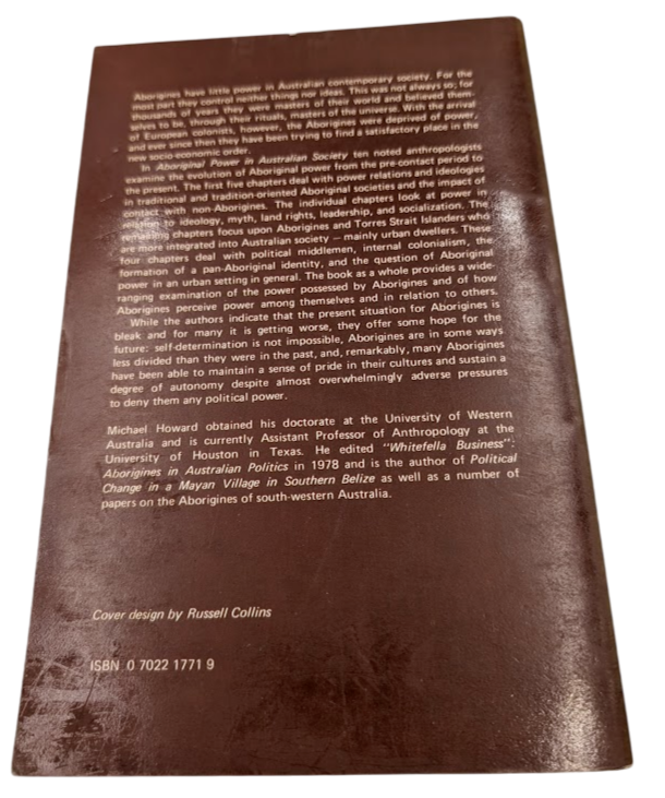 Aboriginal Power in Australian Society by