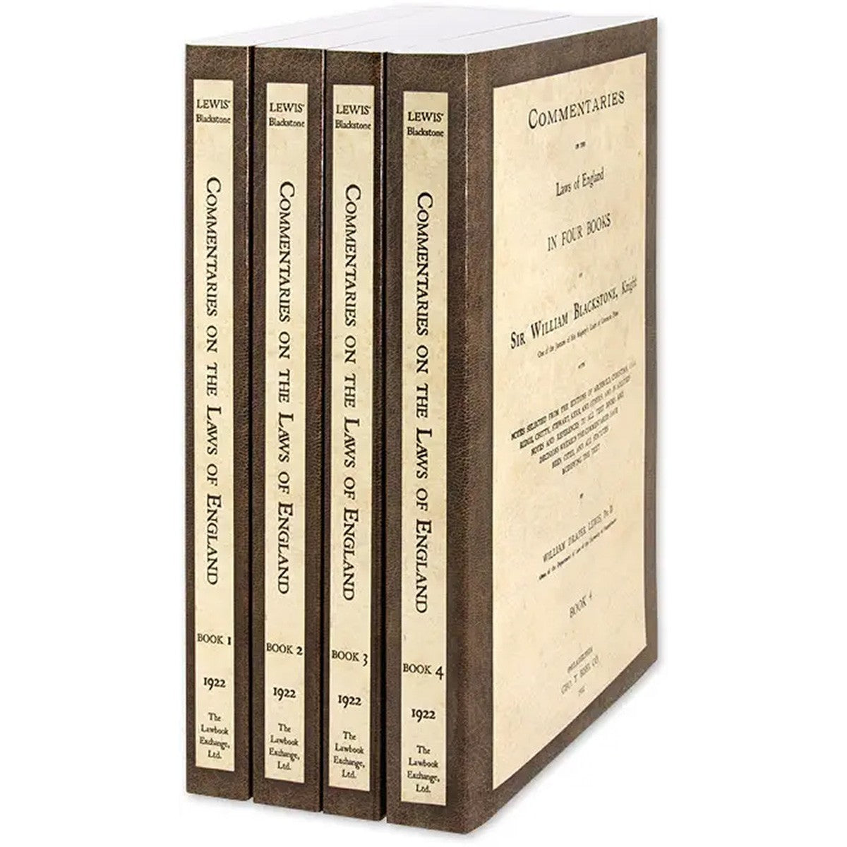 Blackstone's Commentaries on The Laws of England 4 x Paperbacks