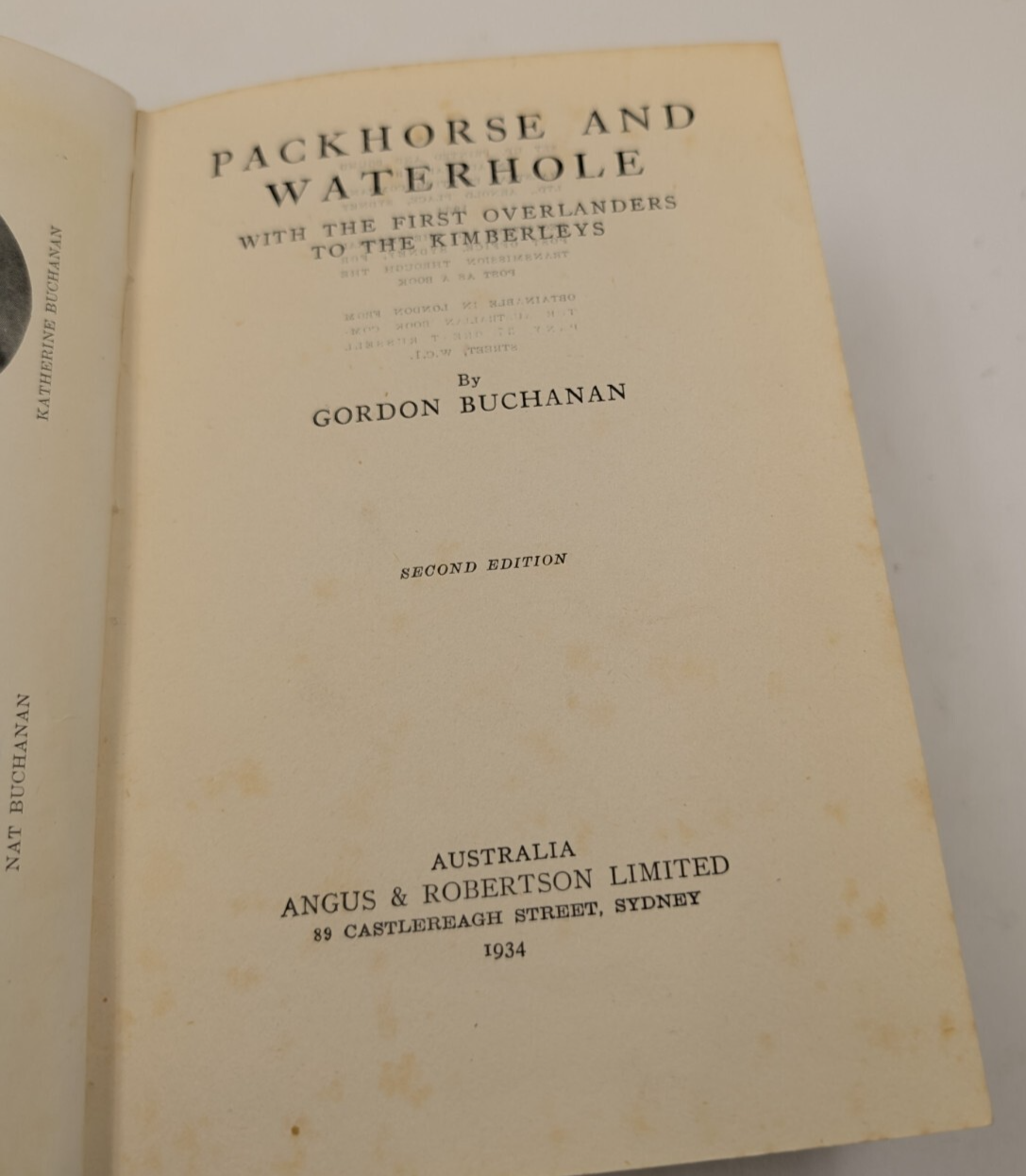 Packhorse and Waterhole by (Hardcover, 1933) Autobiography