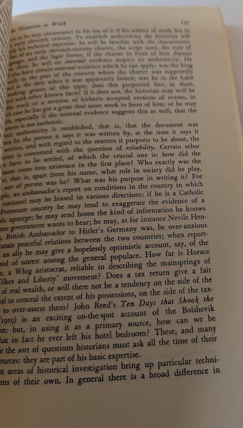 The Nature of History by Arthur Marwick – actual book photo