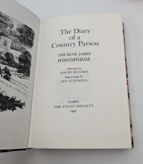 The Diary of a Country Parson by R. Woodforde Folio Society w/ case (HC, 1992)