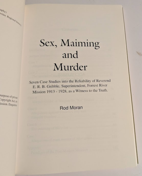 Sex, Maiming and Murder - indigenous history critique