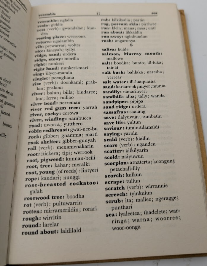 Aboriginal Words of Australia by Papps, E.H. (Illustrated) Vintage Hardcover