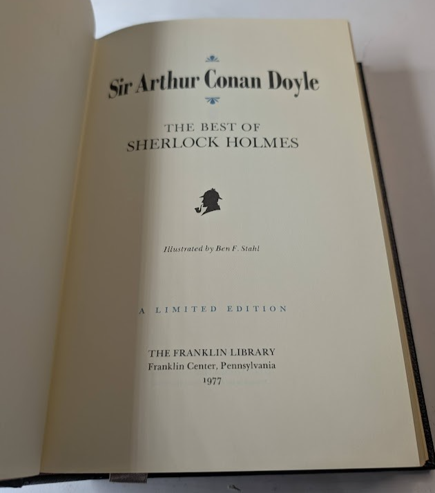 Best of Sherlock Holmes by Arthur Conan Doyle - Franklin Library Leather Bound Edition