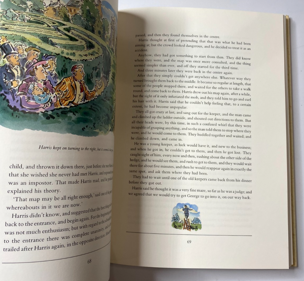 Three Men in a Boat Jerome K Jerome 1992 Fiction Humor Folio Society Hardcover