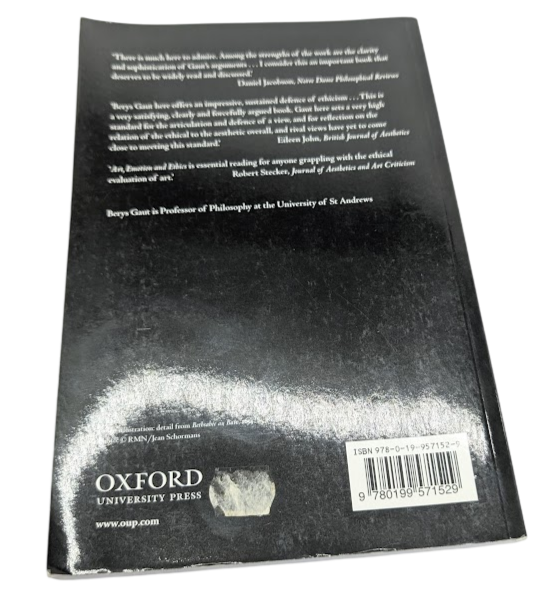 Art Emotion And Ethics Berys Gaut PB 2009 Philosophy Aesthetics Morality Theory