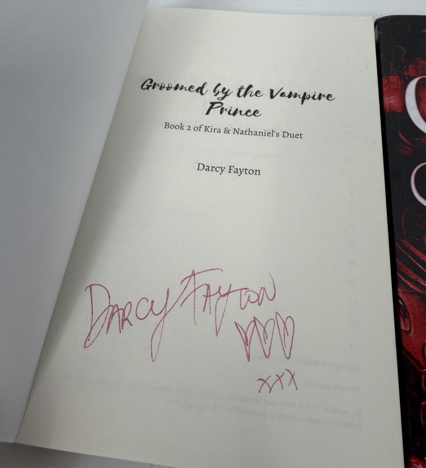 SIGNED Collared by the Vampire Prince + Groomed by the Vampire Prince 2 Books