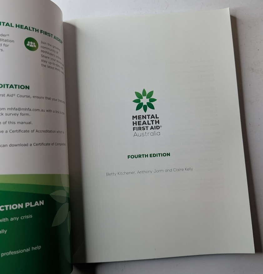 Standard Mental Health First Aid Manual, 4th Edition