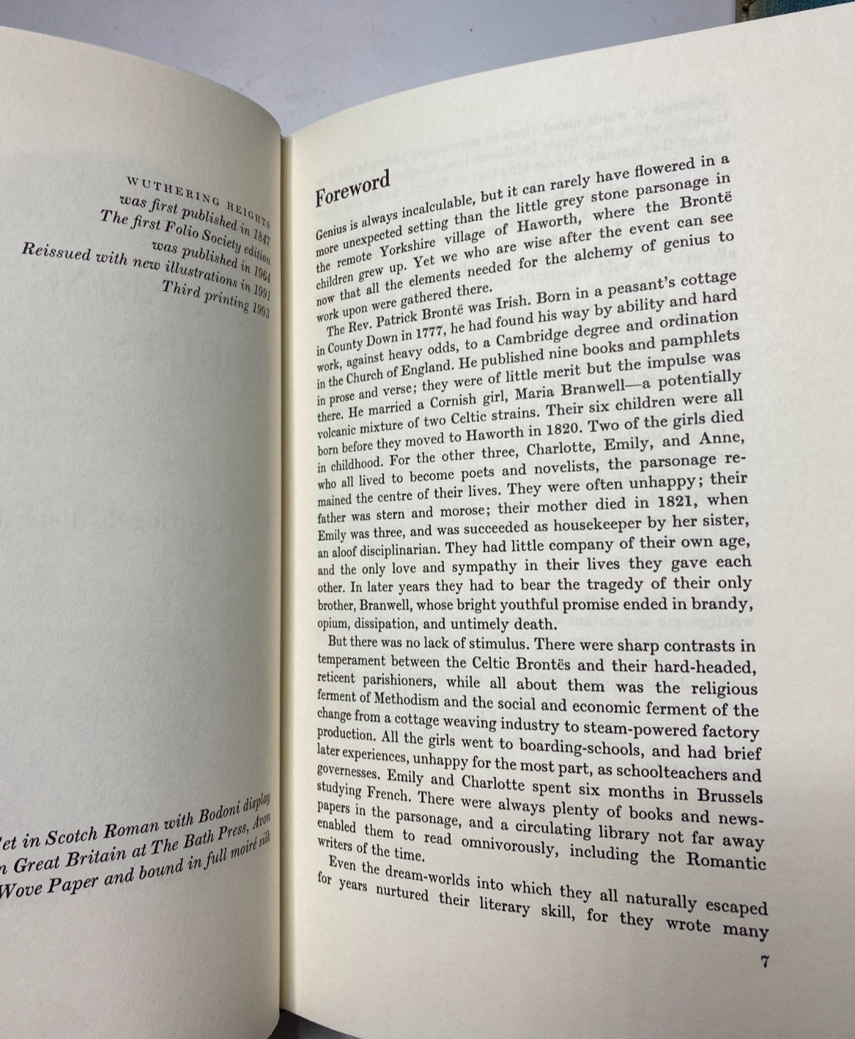 Bronte Complete Novels Charlotte Emily Anne Bronte 1997 Classic Folio Society