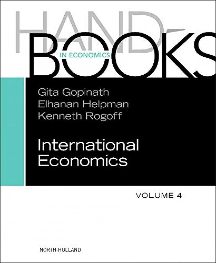 Handbook of International Economics Elhanan Helpman HC 2014 Global Trade Finance
