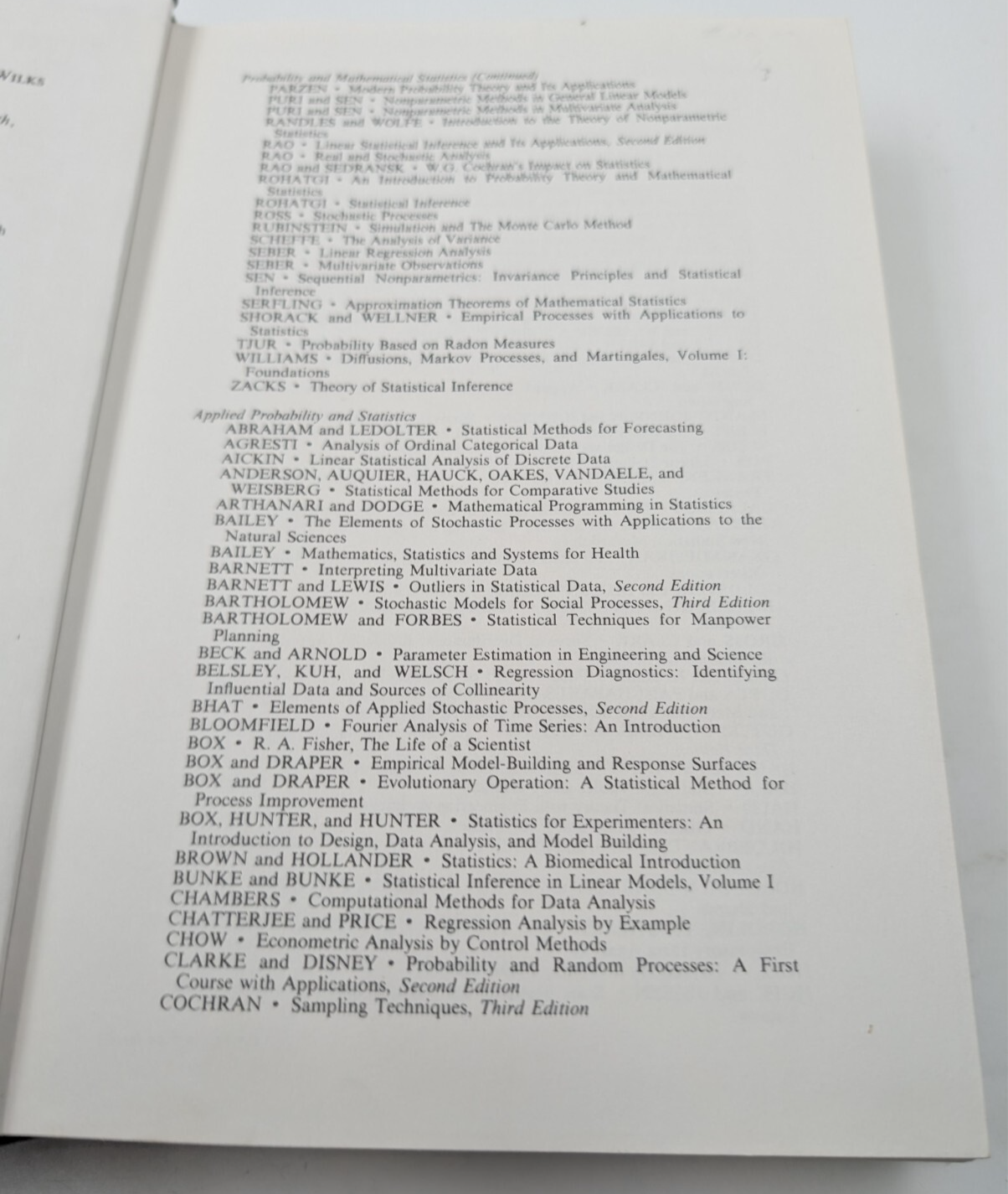 Testing Statistical Hypotheses by E.L. Lehmann HC 1986