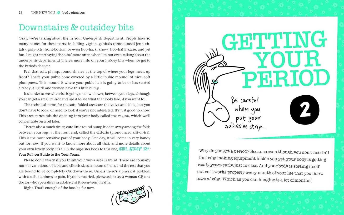 Girl Stuff for Girls Aged 8-12 by Kaz Cooke Tween Guide Puberty Advice