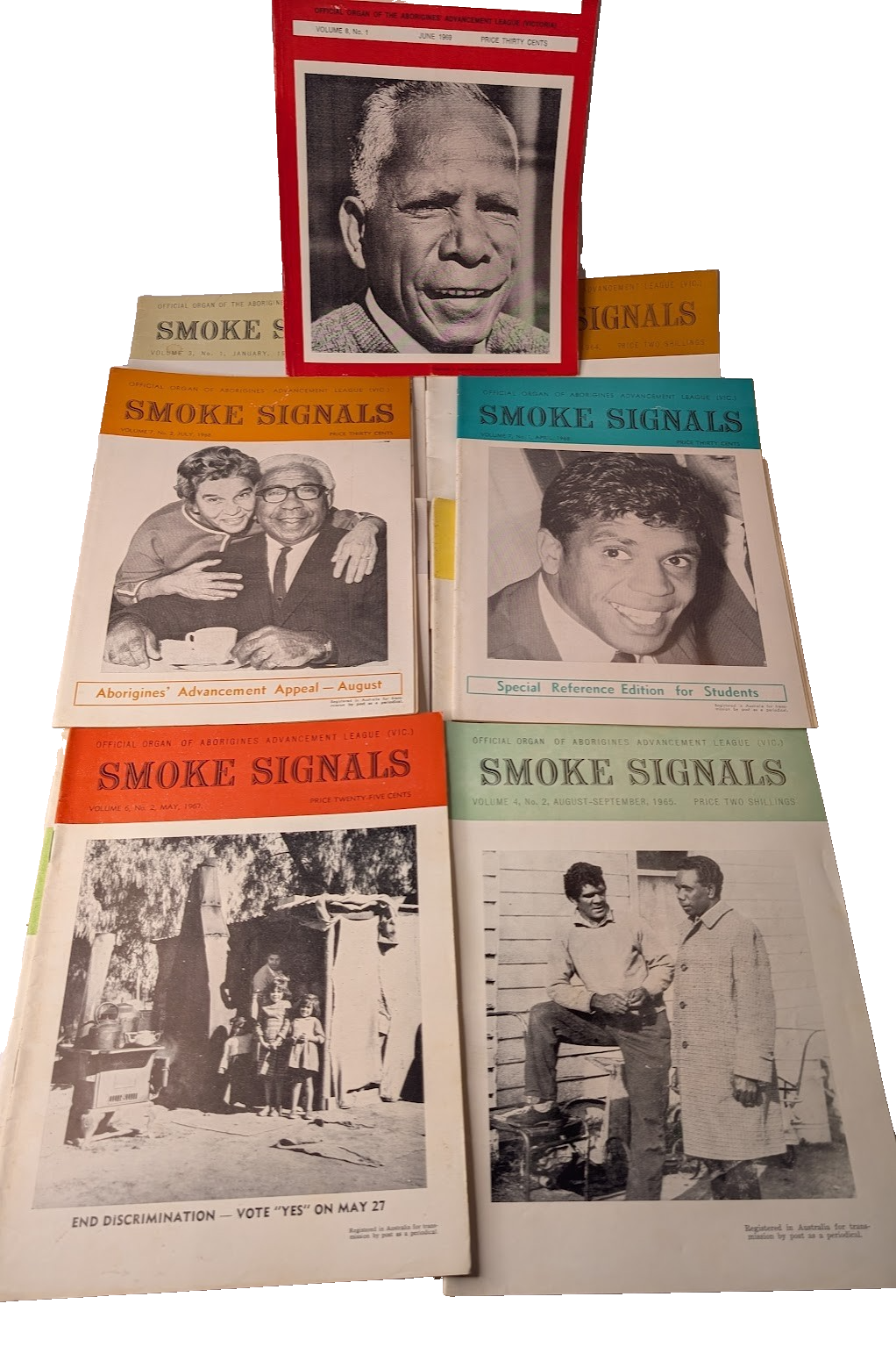 Smoke Signals Aborigines Advancement League 11 x vintage Journals