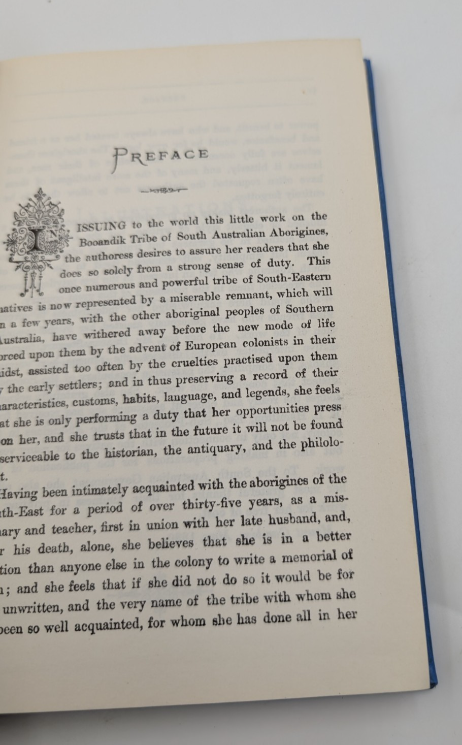 The Booandik Tribe South Australian Aborigines- 1965 Reprint of 1880 History