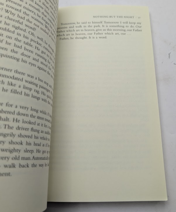 Nothing but the Night by John Williams Trade Paperback 2019 Fiction Novel