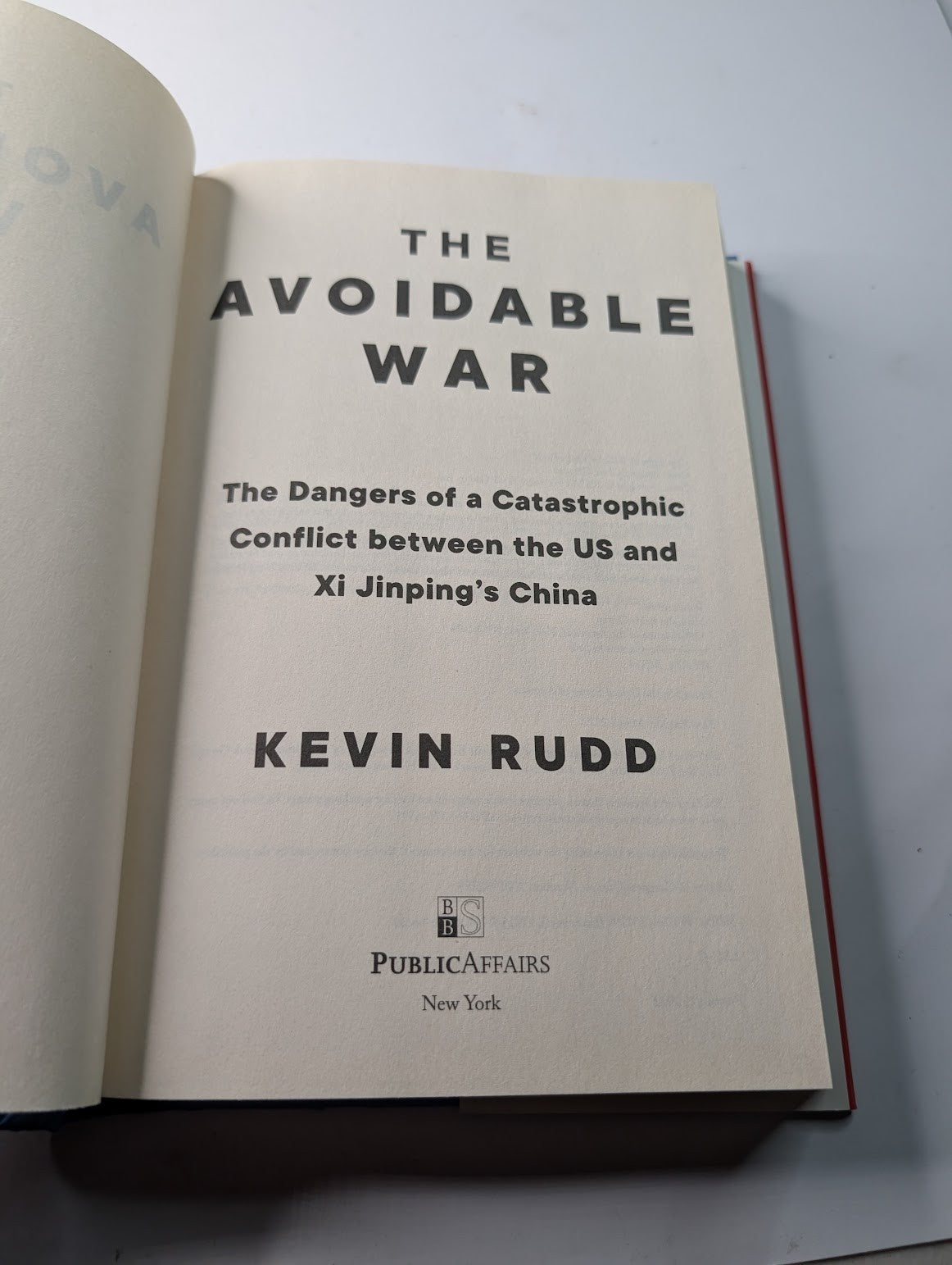 Avoidable War : The Dangers of a Catastrophic Conflict Between the US and Xi