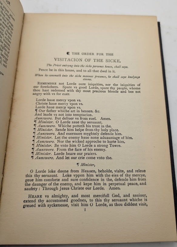 Prayer-Book of Queen Elizabeth 1559 Occasional Forms
