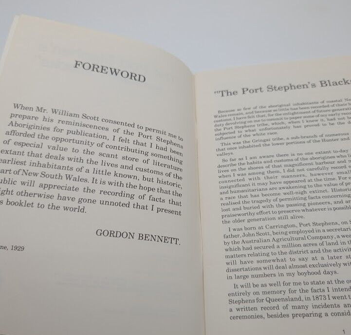 The Port Stephen's Blacks: Recollections of William Scott by William Scott PB