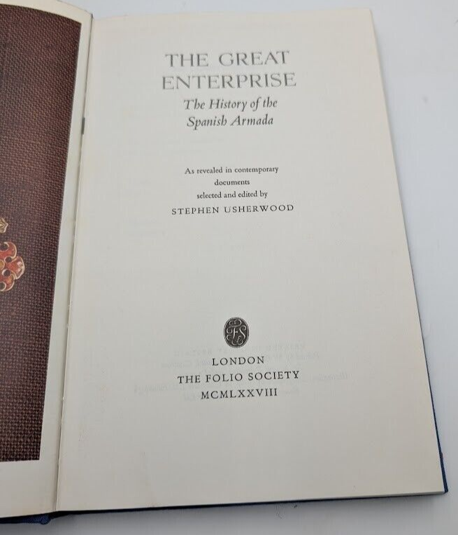 The Great Enterprise Stephen Usherwood 1st Ed The Folio Society Hardcover 1978