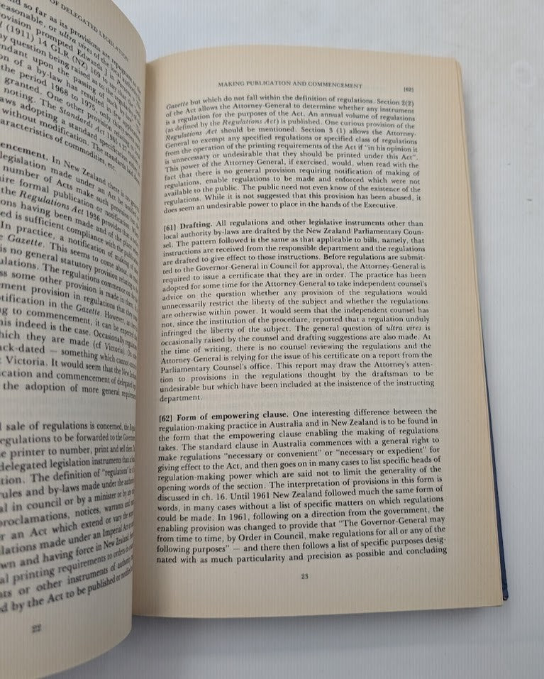 Delegated Legislation Australia New Zealand Dennis Pearce HC 1977