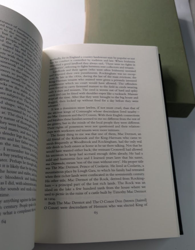 Woodbrook David Thomson Folio Society HC 2007 Memoir Irish Estate Biography