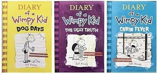 Diary of a Wimpy Kid Books 4 5 6 Jeff Kinney Dog Days Ugly Truth Cabin Fever